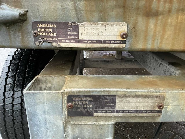 Anssems - d-s 2000 - schamel aanhangwagen - afbeelding 7 van  7