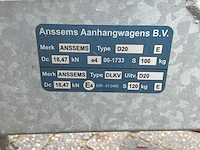 Anssems an d20 aanhangwagen - afbeelding 3 van  13