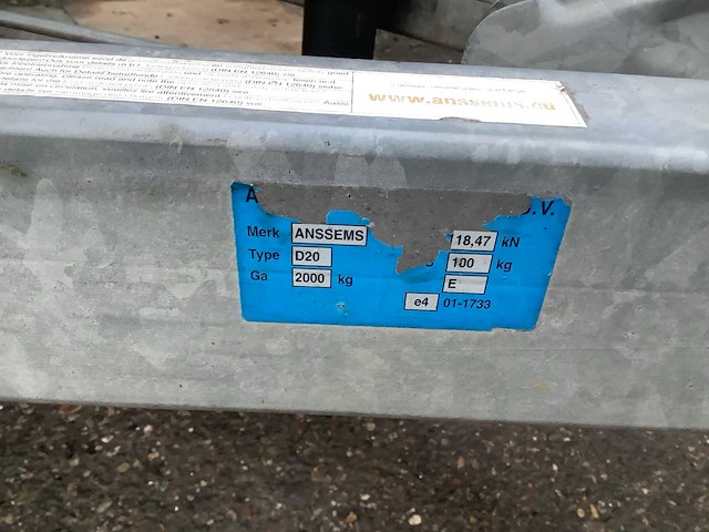 Anssems bsx2 aanhangwagen - afbeelding 7 van  7