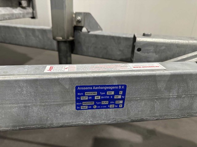 Anssems d20 dlkv aanhangwagen in nieuwstaat nederlands kenteken. - afbeelding 2 van  13