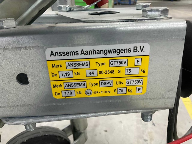 Anssems ht bagagewagen 750kg - afbeelding 4 van  14