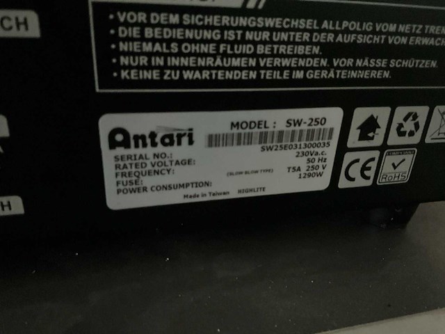 Antari sneeuwmachine (2x) - afbeelding 6 van  6