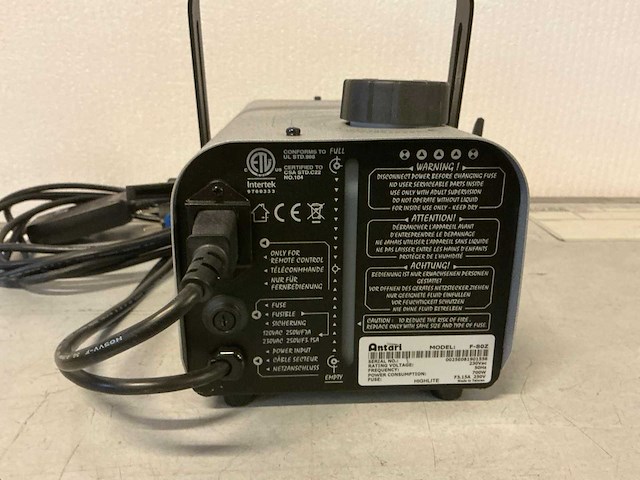 Antari z80 fogger rookmachine - afbeelding 4 van  8