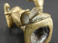 Antiek (18de eeuw) bronzen hindoegod krishna als kind - afbeelding 5 van  5