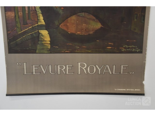 Antiek affiche brugge - afbeelding 3 van  5