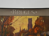 Antiek affiche brugge - afbeelding 4 van  5