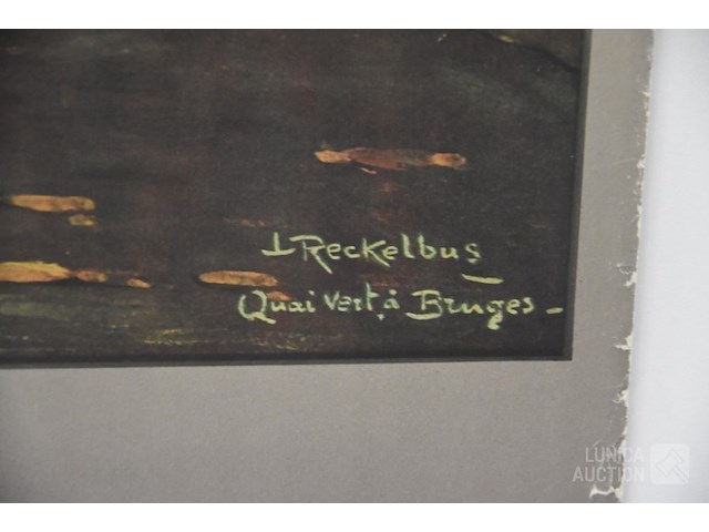 Antiek affiche brugge - afbeelding 5 van  5