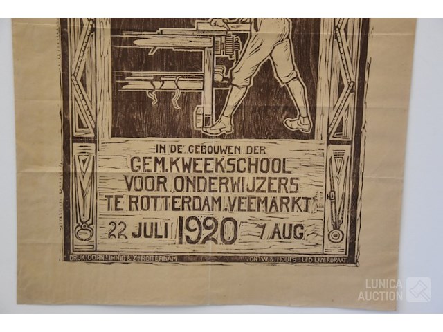 Antiek affiche - afbeelding 4 van  4