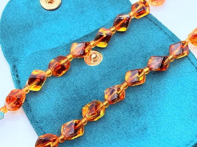 Antiek amber collier - afbeelding 2 van  4