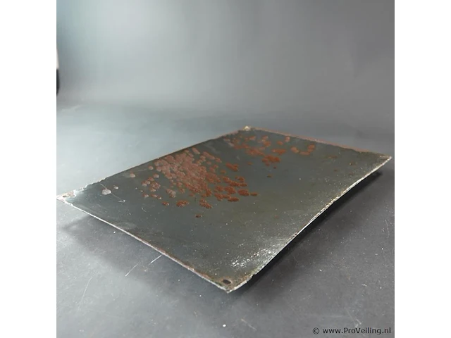 Antiek authentiek emaille wandbord "tap-vergunning" - afbeelding 7 van  8