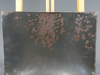 Antiek authentiek emaille wandbord "tap-vergunning" - afbeelding 8 van  8