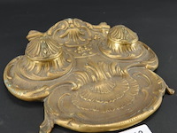 Antiek brons/messing inktstel