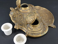 Antiek brons/messing inktstel - afbeelding 4 van  5