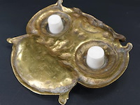 Antiek brons/messing inktstel - afbeelding 5 van  5