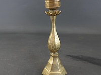 Antiek bronzen kandelaar - afbeelding 1 van  5
