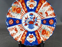 Antiek (ca. 1850/1880) japans imari-porseleinen wandbord - afbeelding 1 van  5