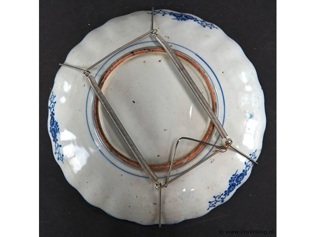 Antiek (ca. 1850/1880) japans imari-porseleinen wandbord - afbeelding 5 van  5