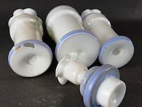 Antiek (ca. 1890) handbeschilderd opaline kaststel - afbeelding 4 van  4