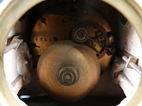 Antiek (ca. 1900) bronzen klokken stel gesigneerd - afbeelding 4 van  5