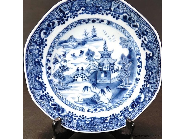 Antiek chinees bord (18de eeuw) - afbeelding 2 van  5