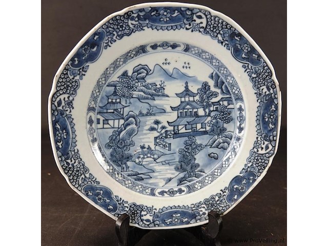Antiek chinees bord (18de eeuw) - afbeelding 2 van  5