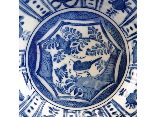 Antiek chinees kraakporseleinen bord - afbeelding 3 van  5
