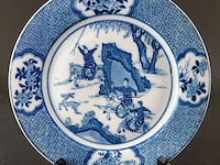 Antiek chinees porseleinen bord, gemerkt als in de kangxi-periode (1662-1722) - afbeelding 2 van  5