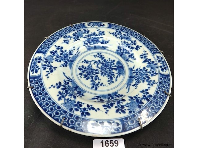 Antiek chinees porseleinen diep bord - afbeelding 1 van  5