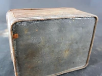 Antiek douwe egberts theeblik uit omstreeks de jaren 30 of 40 met reliëfversiering - afbeelding 6 van  6