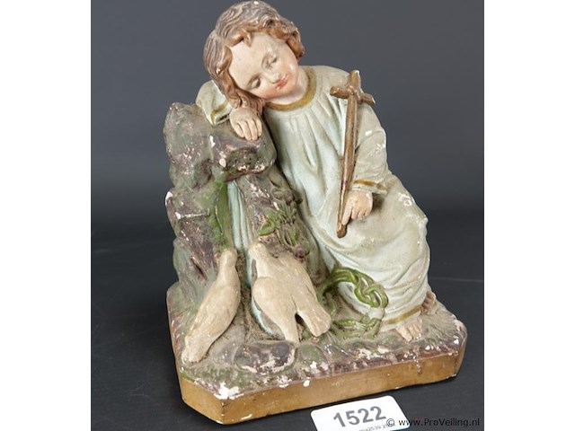 Antiek gipsen beeld - afbeelding 1 van  5