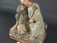 Antiek gipsen beeld - afbeelding 2 van  5