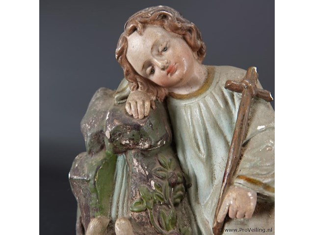 Antiek gipsen beeld - afbeelding 3 van  5