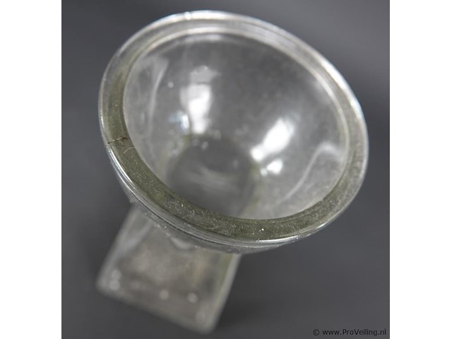 Antiek glazen vaas - afbeelding 4 van  5