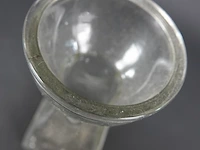 Antiek glazen vaas - afbeelding 4 van  5