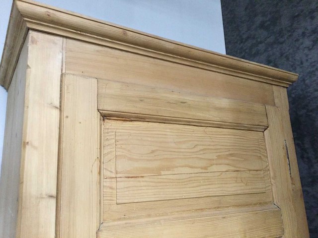 Antiek grenen schoolkast - afbeelding 2 van  6