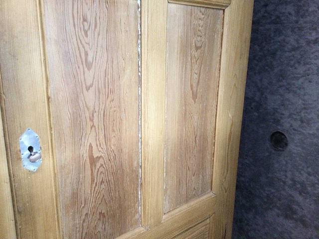 Antiek grenen schoolkast - afbeelding 3 van  6