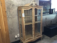Antiek grenen vitrinekast - afbeelding 1 van  9