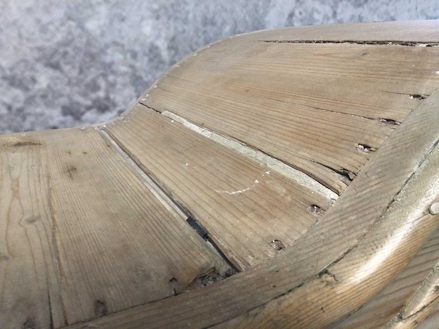 Antiek grenen vitrinekast - afbeelding 4 van  9