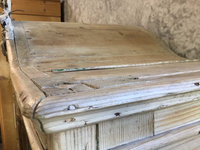 Antiek grenen vitrinekast - afbeelding 5 van  9