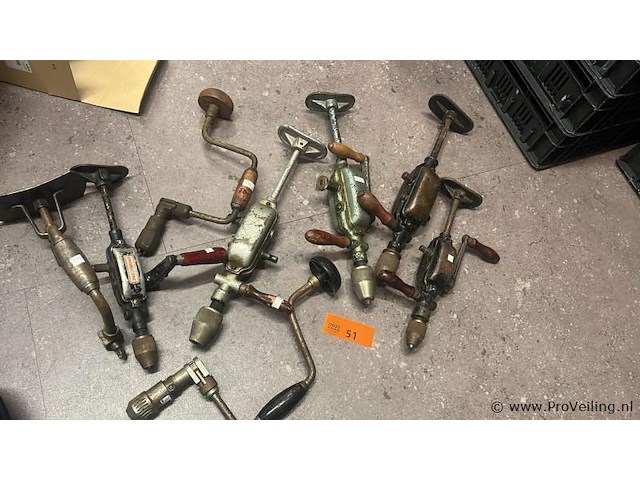 Antiek handgereedschap - partij - afbeelding 1 van  1