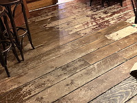 Antiek houten cafévloer 50m2 - afbeelding 2 van  5