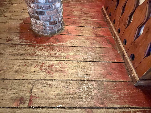 Antiek houten cafévloer 50m2 - afbeelding 4 van  5