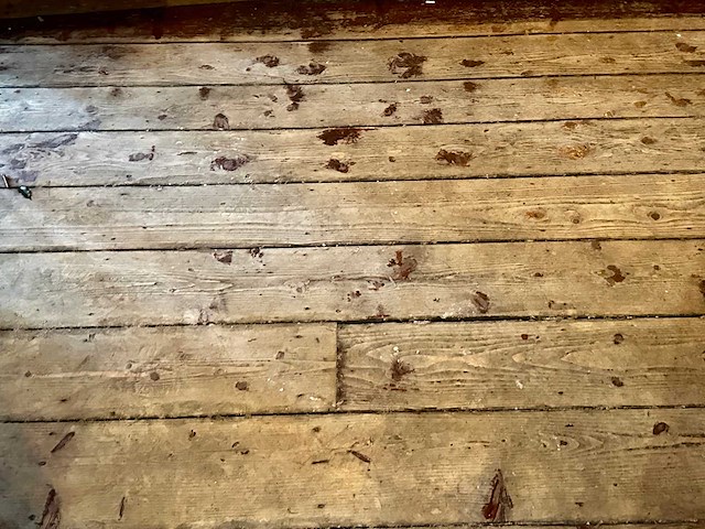 Antiek houten cafévloer 50m2 - afbeelding 5 van  5