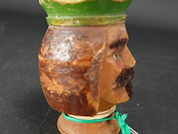 Antiek houten hoofd voor een handpop - afbeelding 2 van  5