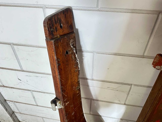Antiek houten roer - afbeelding 4 van  4