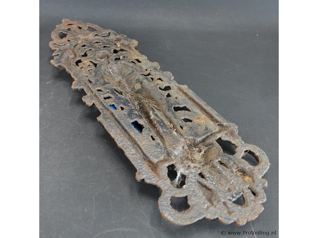 Antiek ijzeren wandornament - afbeelding 5 van  5