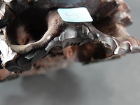 Antiek in rozenhout gesneden oosterse figuur - afbeelding 5 van  5