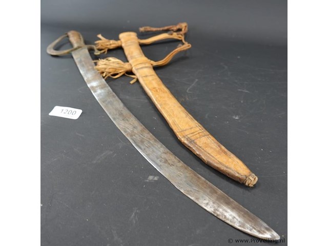 Antiek indisch zwaard met schede - afbeelding 3 van  5