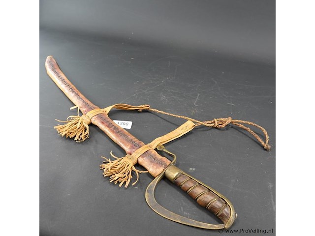 Antiek indisch zwaard met schede - afbeelding 5 van  5