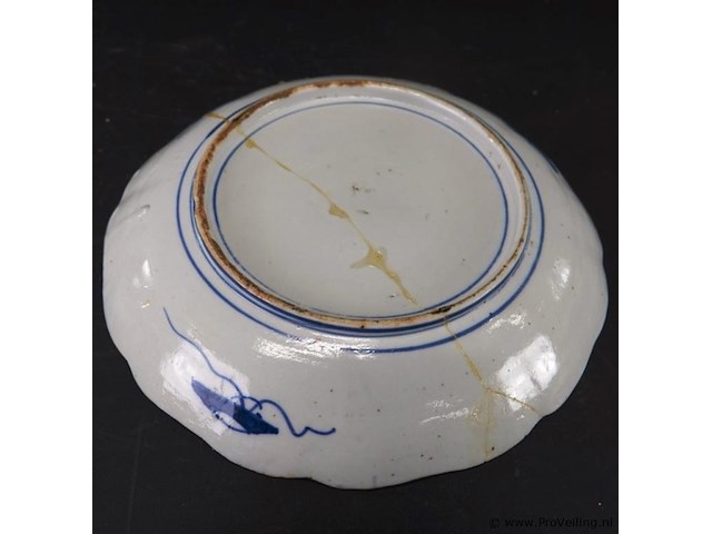 Antiek japans imari-porseleinen bord - afbeelding 4 van  5